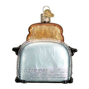 Old World Christmas Kitchen Toaster Retro Look Holiday Ornament Glass
